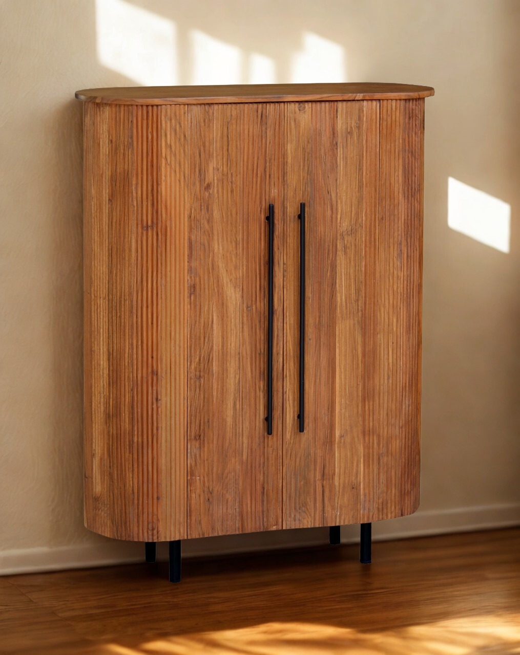 Solid Wood Storage Cabinet