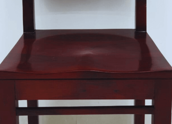 Solid Wood Dining Chair – Dark Brown Finish