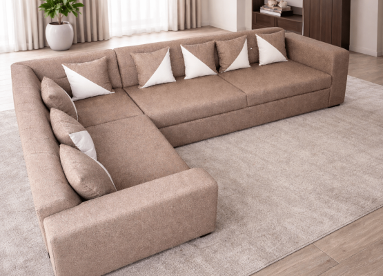 modern L-shaped sectional sofa