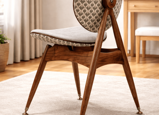 Mid Century Modern Wooden Accent Chair