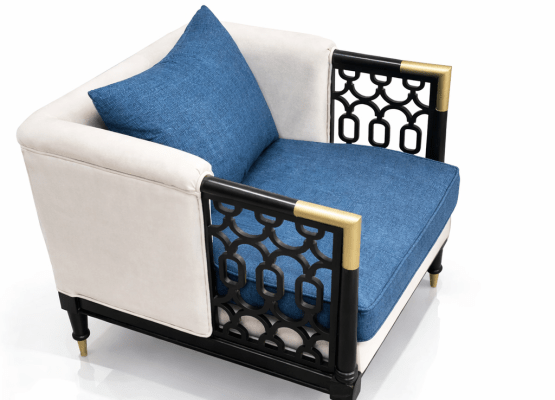 luxury modern accent armchair