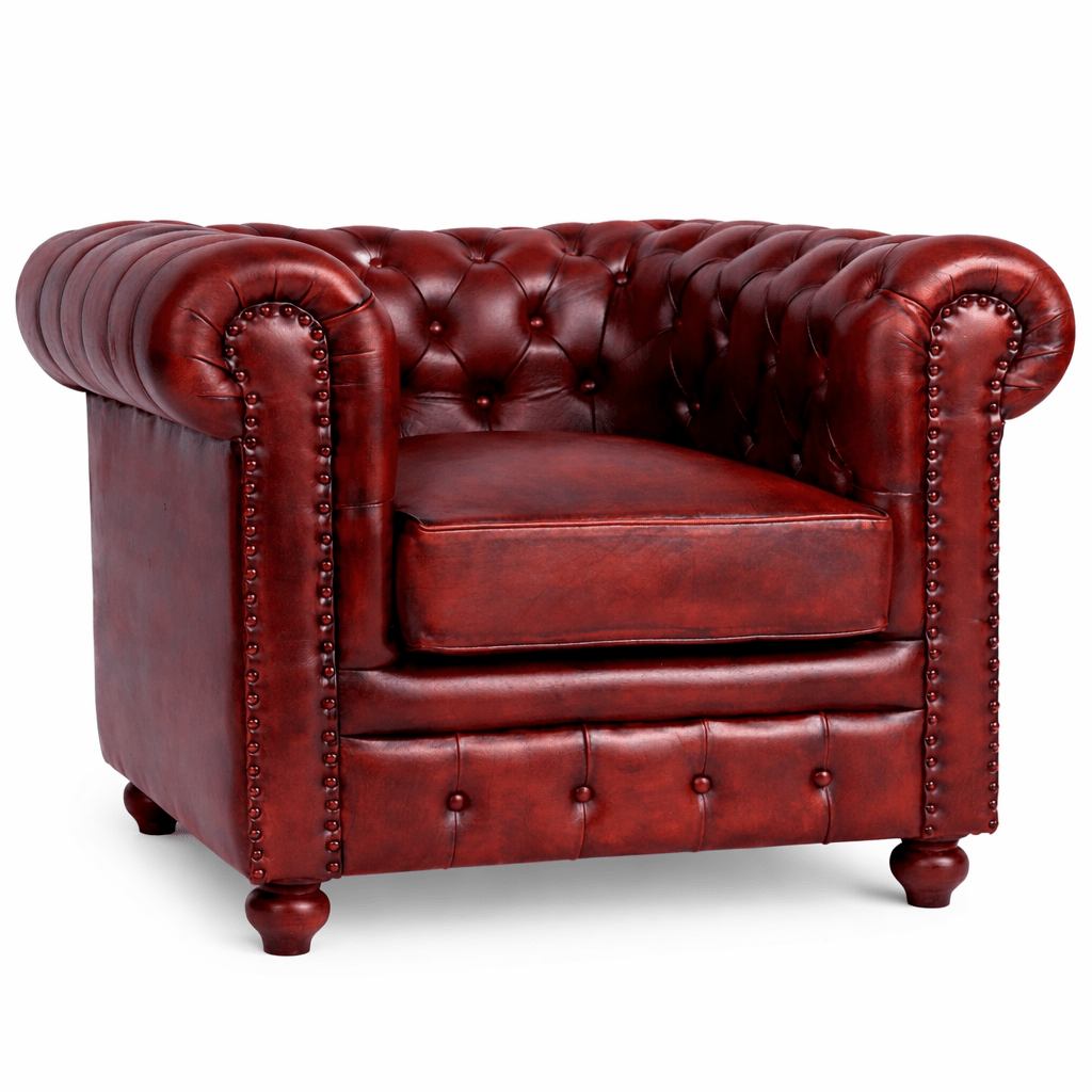 Classic Chesterfield Leather Armchair